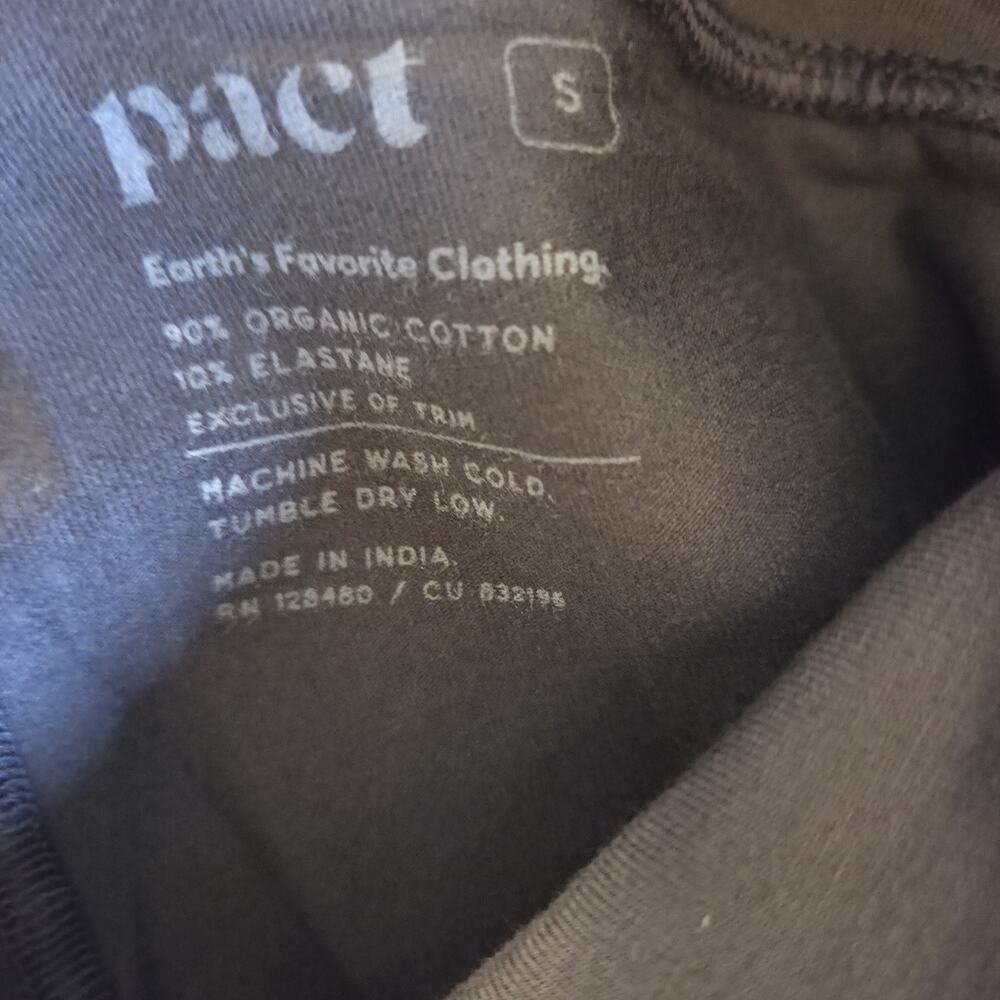 Pact Women's PureFit Full Length Leggings Made With Organic Cotton Gray Size S - Picture 3 of 7